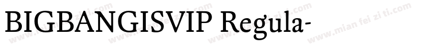 BIGBANGISVIP Regula字体转换